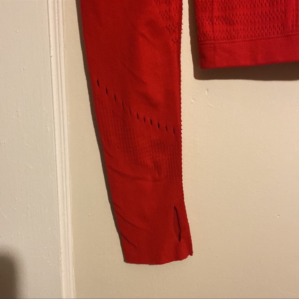 Workout gym fabletics outdoor SculptKnit red set - Picture 5 of 6